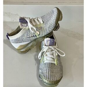 Nike Vapor max Air Flyknit 3 Women's Sz 7 Purple Silver White Shoes